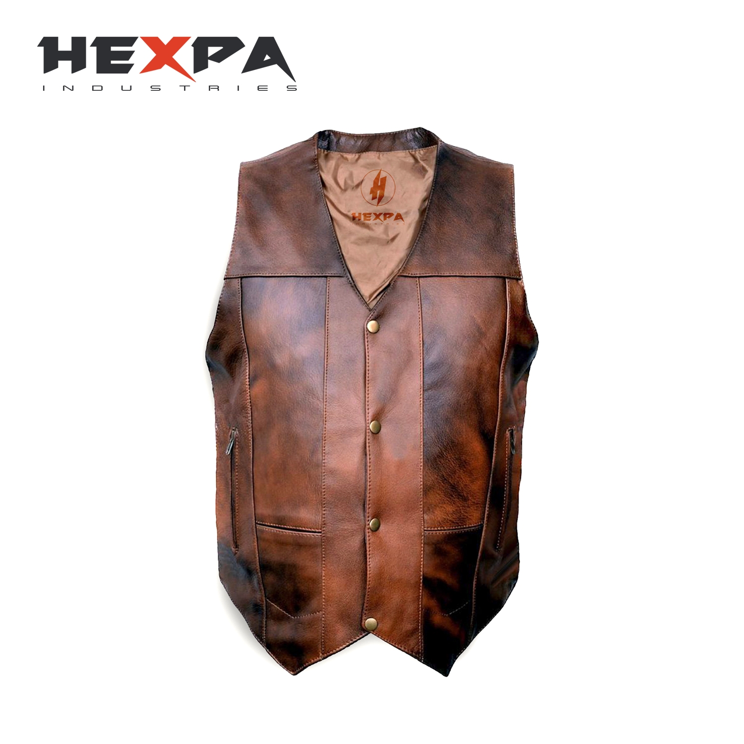 Man Leather Vest