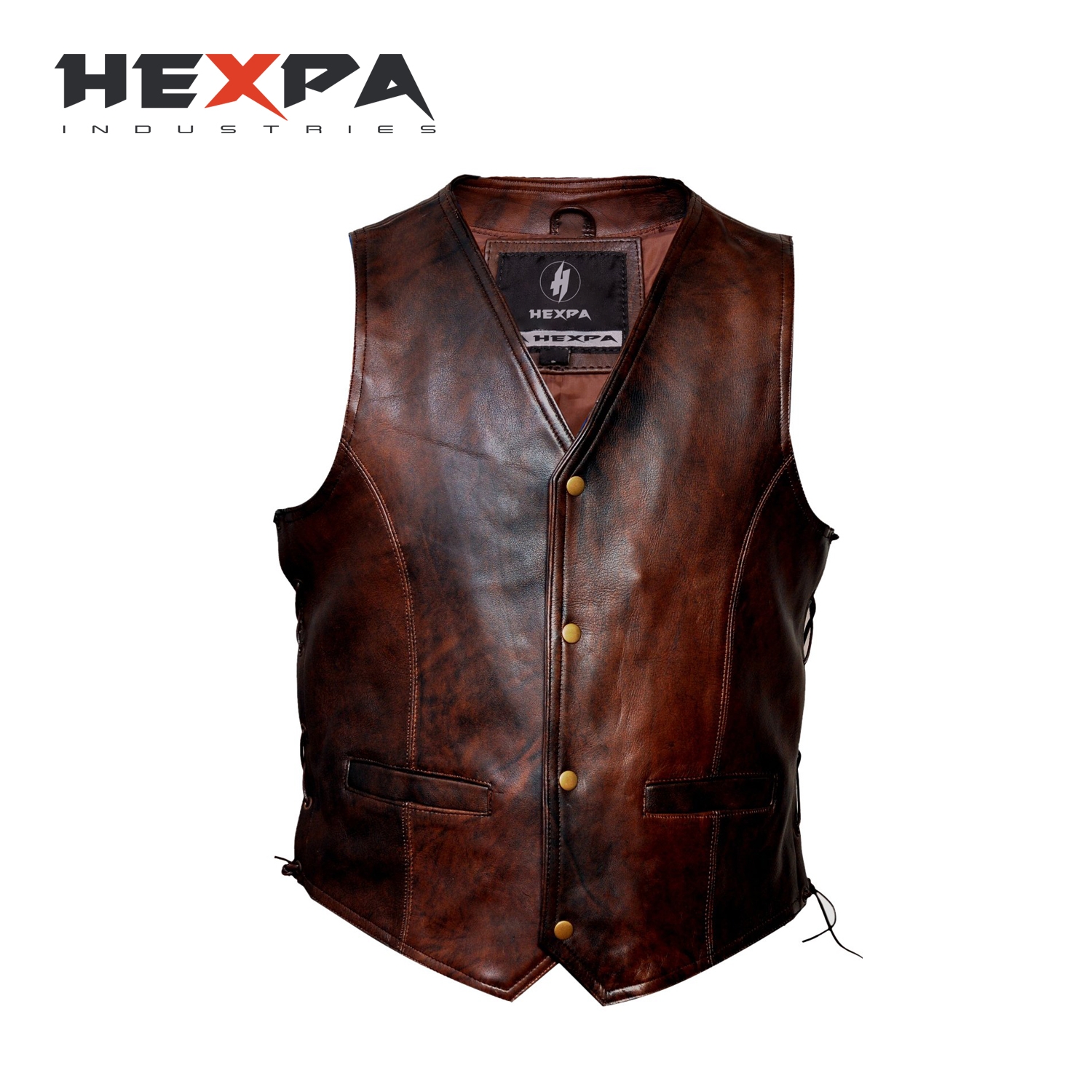 Man Leather Vest